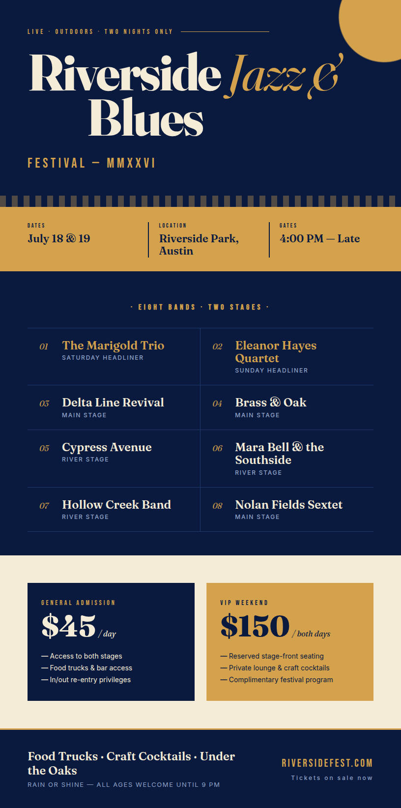 AI-generated event flyer with bold headline and call to action